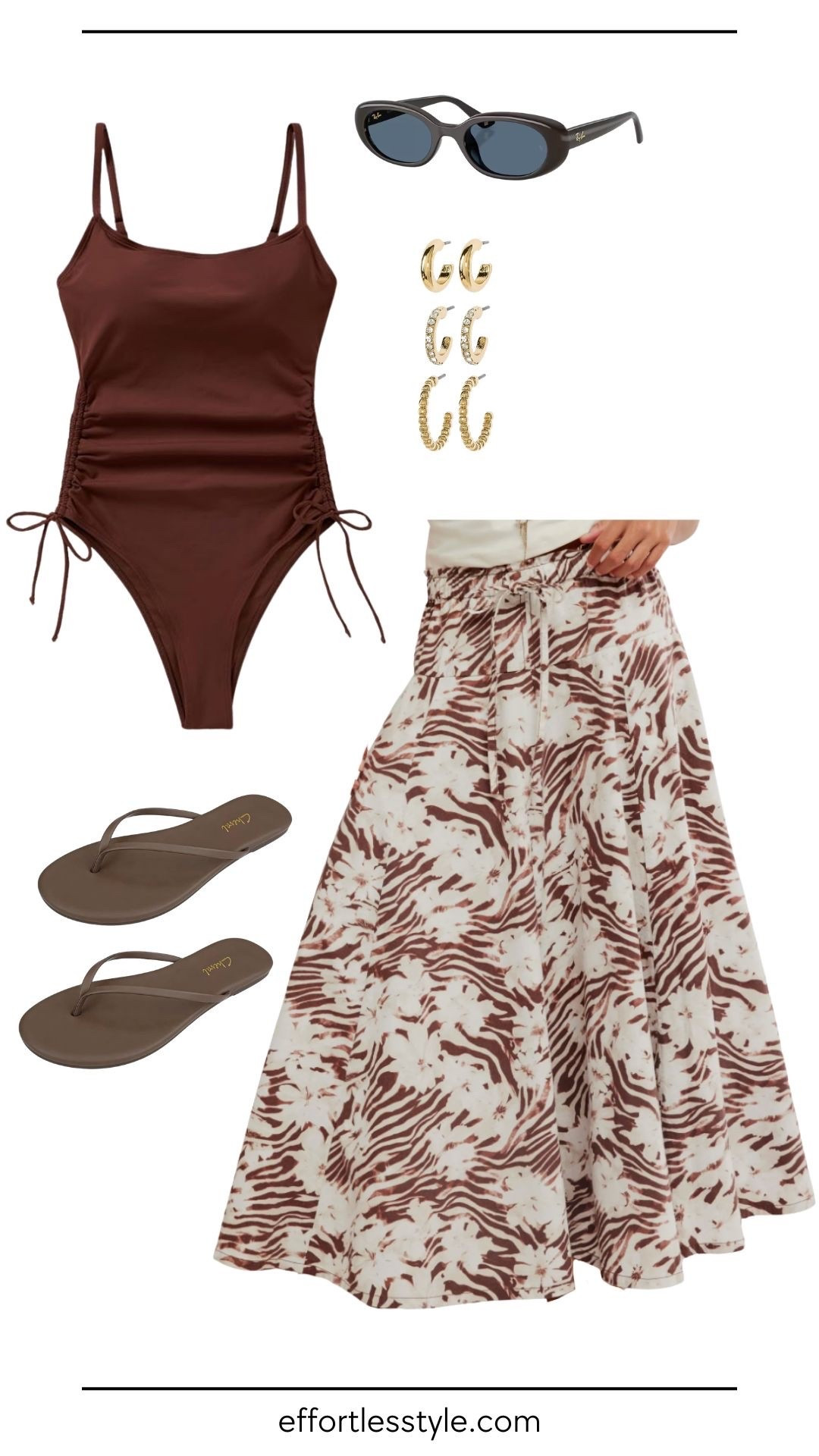 The easiest vacation outfit? A cute swimsuit paired with a lightweight skirt cover-up. 🌊☀️ It's the perfect combination for lounging by the pool, walking along the beach, or grabbing lunch without having to do a full outfit change.
I love how effortless this look feels while still looking polished. These are the kinds of pieces I always pack because they're easy to style, don't take up much suitcase space, and can be worn over and over throughout a beach vacation.

I've linked every piece below so you can shop the entire look with ease. If anything is sold out, I've included similar options so you can still achieve the same look. Happy shopping! 🩵🌴

#LTKootd #LTKgrwm #LTKdayinmylife