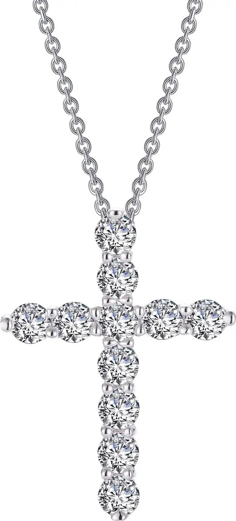 Lafonn Simulated Diamond Cross Pendant Necklace | Nordstrom | Nordstrom
