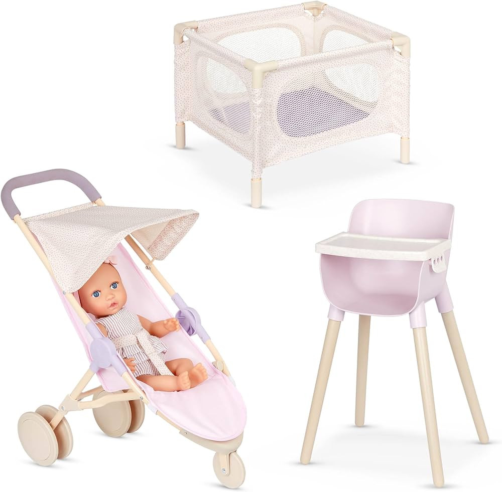 LullaBaby – 14-inch Realistic Baby Doll – Fair Skin Tone & Blue Eyes – Doll Playpen, High C... | Amazon (US)