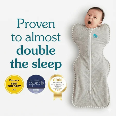 Love To Dream Swaddle UP, Gray, Medium, 13-19 lbs., Dramatically Better Sleep, Allow Baby to Sleep in Their Preferred Arms UP Position for Self-Soothing, Snug fit Calms Startle Reflex | Walmart (US)