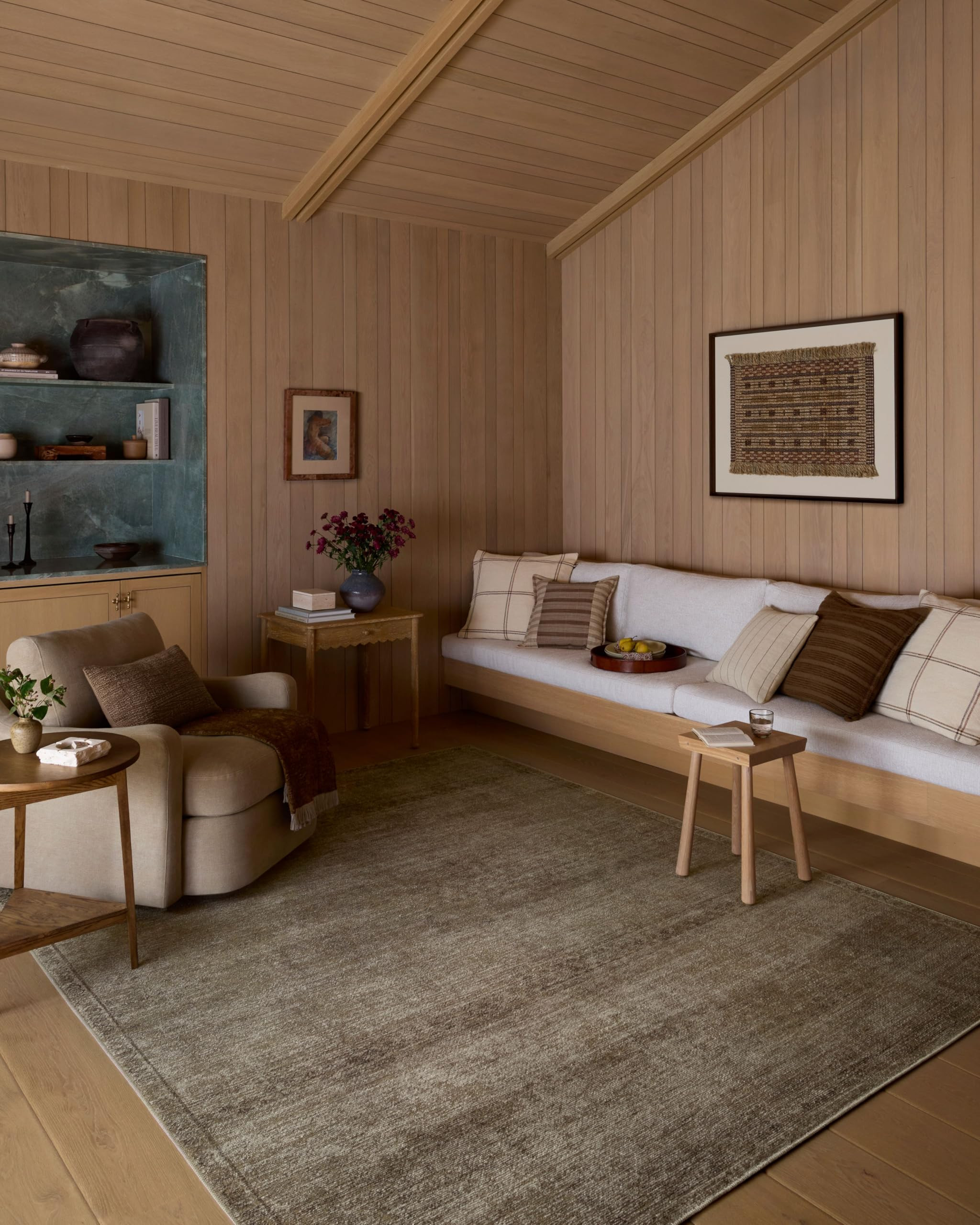 Loloi Amber Lewis Cambria Collection CBR-01 Ash/Bark 7'-6" x 9'-6" Area Rug Jute, Neutral, Vintag... | Amazon (US)