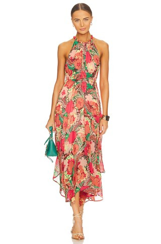A.L.C. Ellie Dress in Bronze & Agave Multi from Revolve.com | Revolve Clothing (Global)