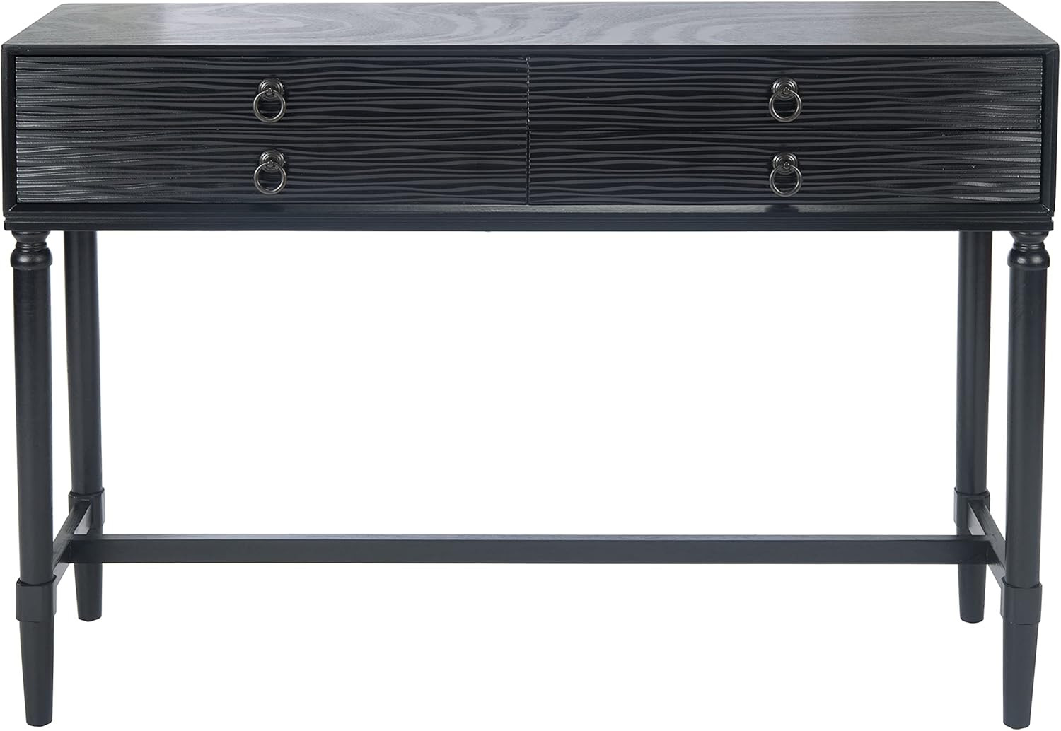 Safavieh Home Collection Aliyah Black 4-Drawer Console Table | Amazon (US)