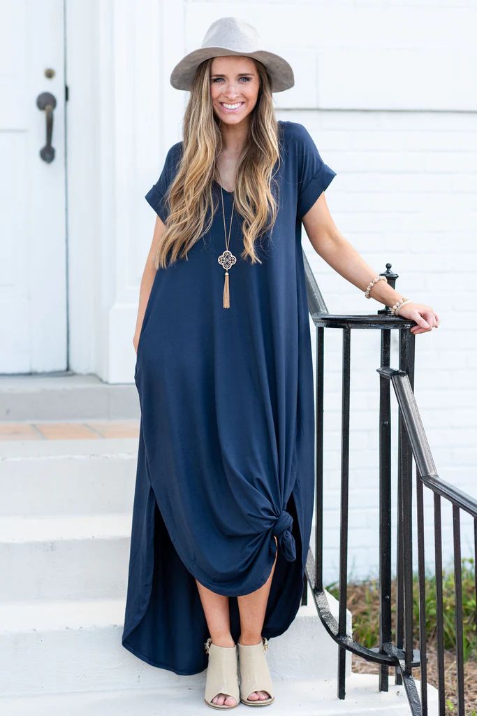 This Is No Dream Maxi Dress, Navy | The Mint Julep Boutique