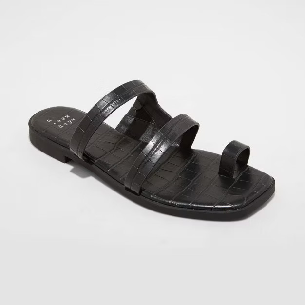 Women's Marilyn Toe Loop Slide Sandals - A New Day™ | Target