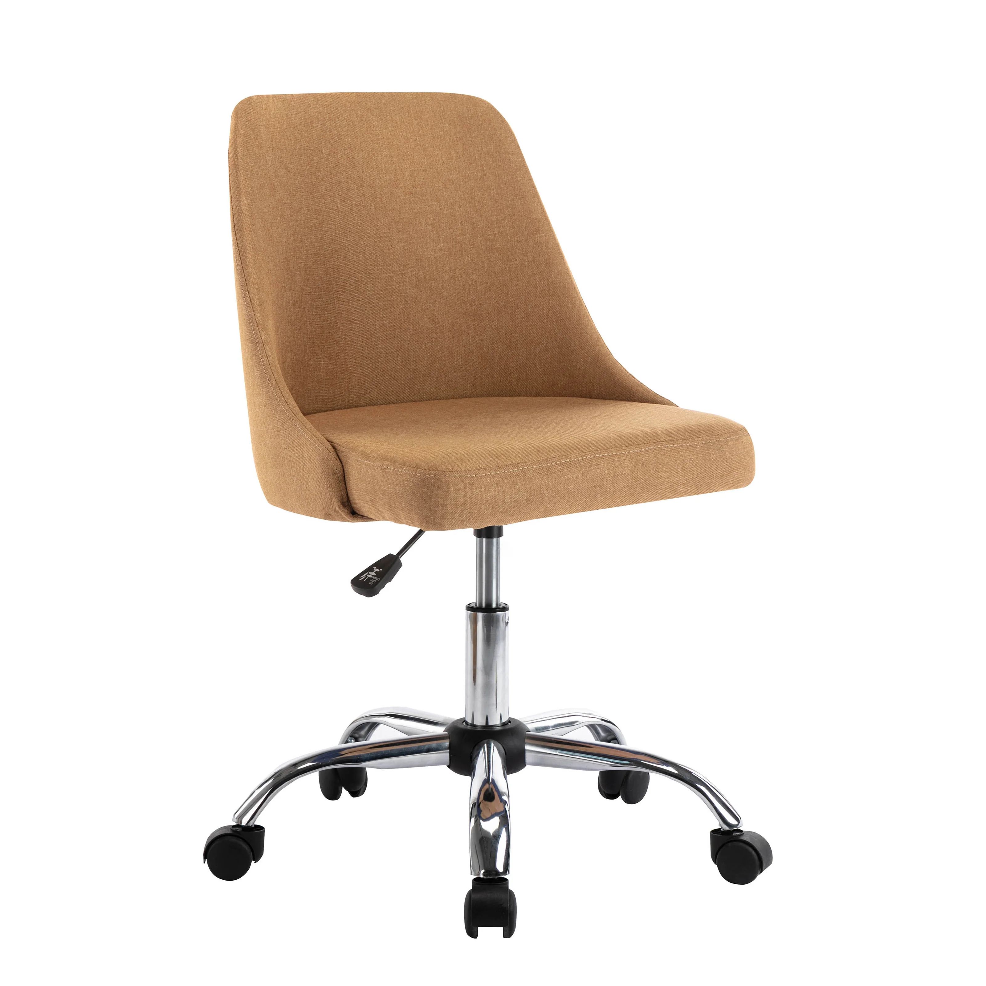 Natalia Fabric Upholstered Office Chair with Chrome Base | Wayfair North America
