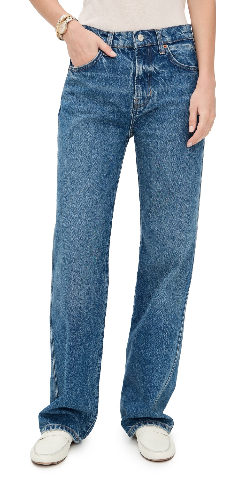 Reformation Val 90s Straight Jeans Pelican 31 | Shopbop