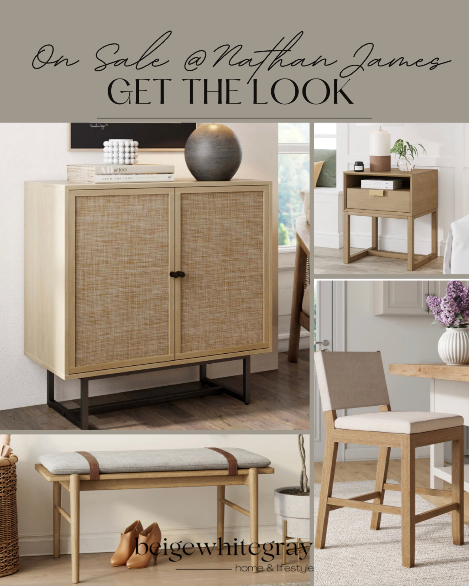 On sale at Nathan James! There are some great and affordable finds for your home. The bench, accent table, cabinet that can be used alone or pushed together for a sideboard and the counter stools are also a great and neutral look. 

#LTKsalealert #LTKhome #LTKstyletip