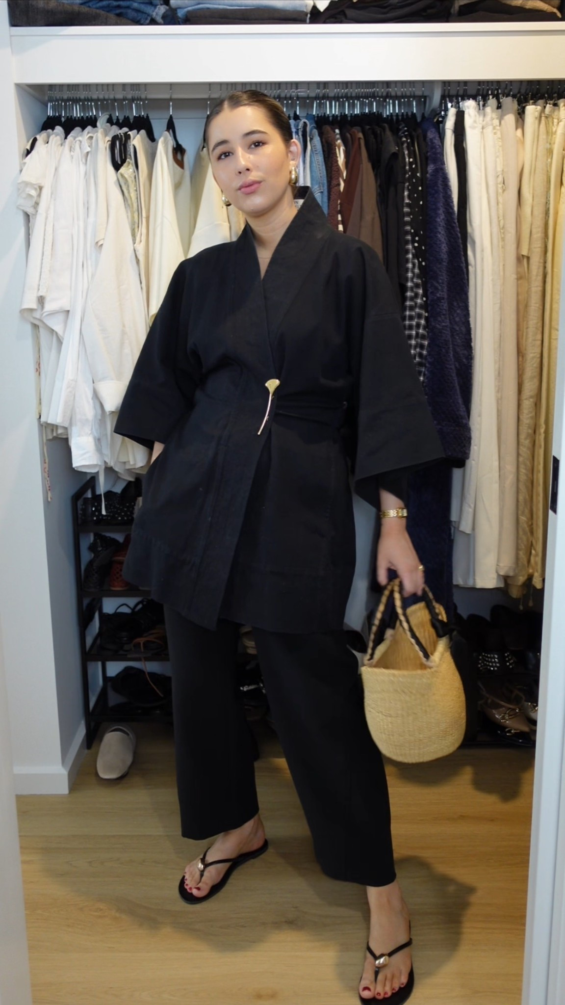 All black 🖤

I’m wearing a size S in the kimono and 10 in the pants 

#LTKdayinmylife #LTKgrwm #LTKootd