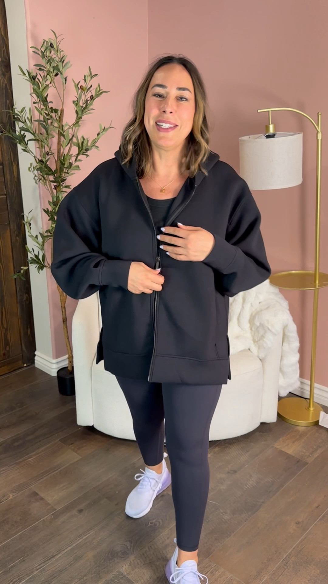 This zip up comes oversized so you don't need to size up!

#LTKU #LTKSeasonal #LTKStyleTip