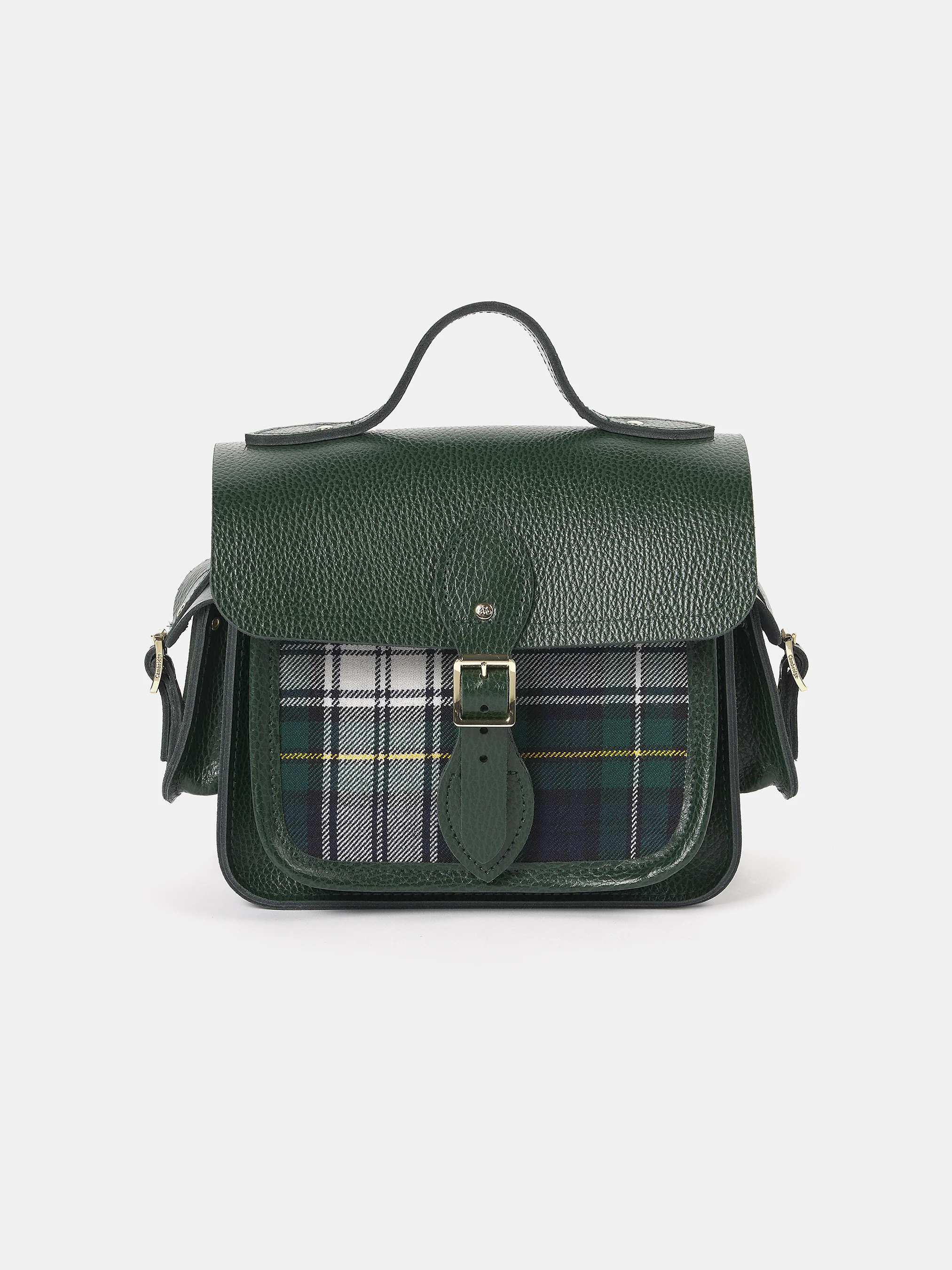 The Traveller - Racing Green Celtic Grain &amp; Campbell Tartan | The Cambridge Satchel Company
