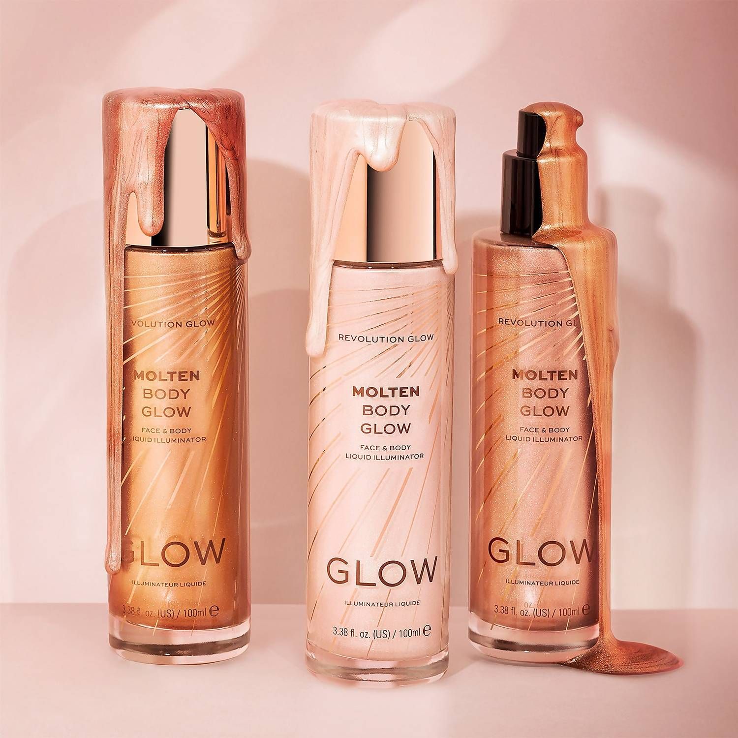 Makeup Revolution Glow Molten Body Liquid Illuminator (Various Shades) | Revolution Beauty US