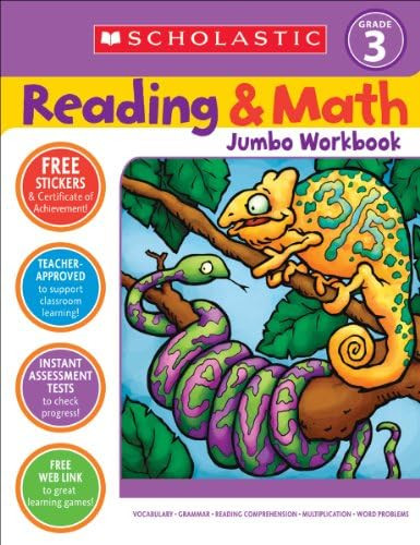 Reading & Math Jumbo Workbook: Grade 3 | Amazon (US)