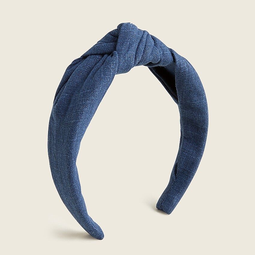 Linen large knot headband | J.Crew US