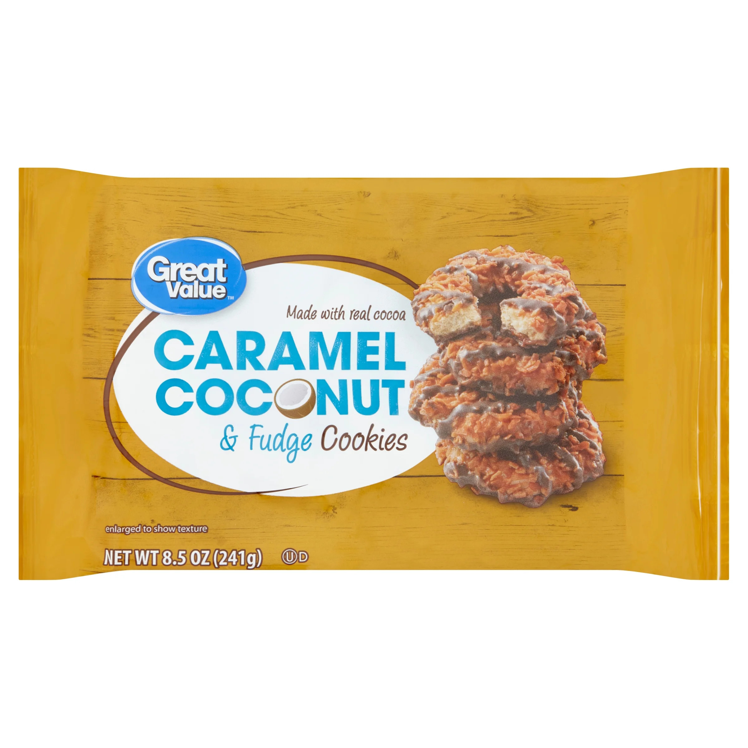 Great Value Caramel Coconut & Fudge Cookies, 8.5 Oz. | Walmart (US)