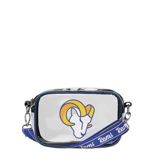 FOCO Los Angeles Rams NFL Team Stripe Clear Crossbody Bag | Amazon (US)