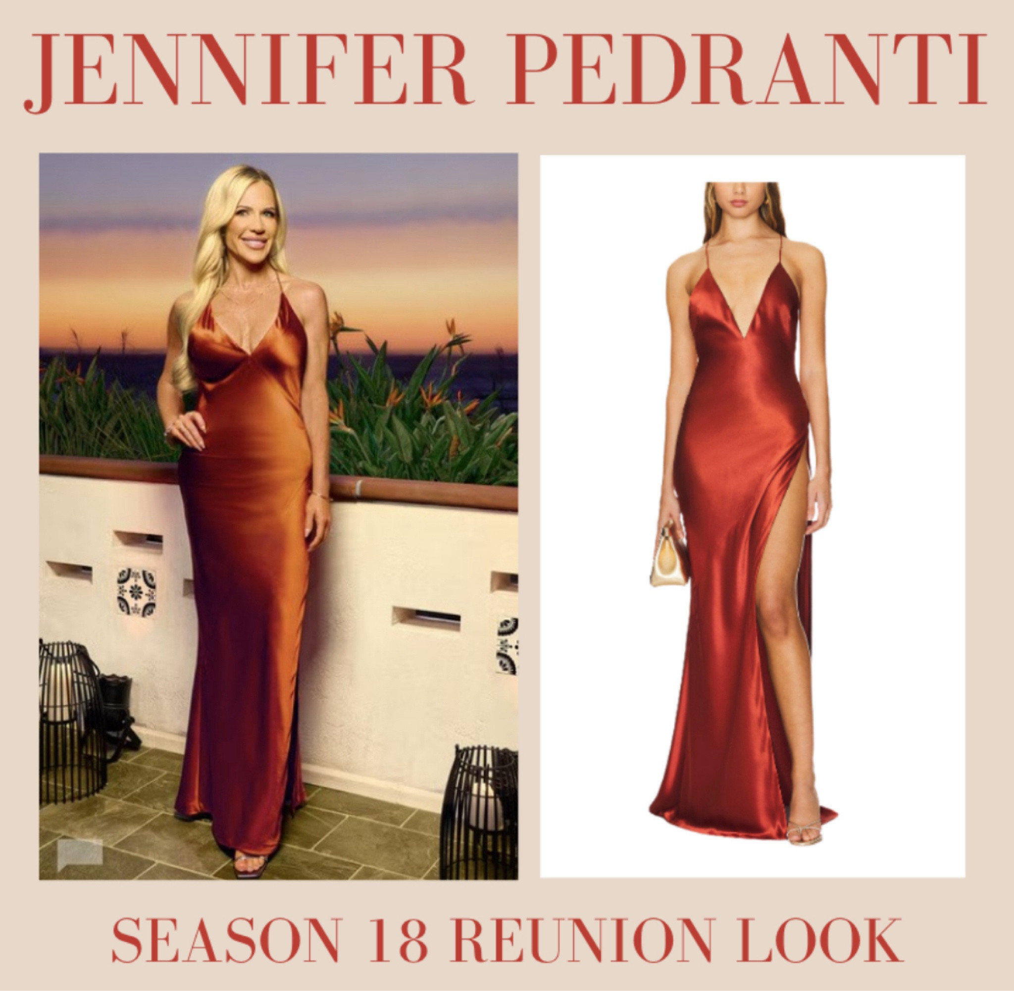 Jennifer Pedranti’s Season 18 Reunion Look Styled By @modestoo @coulsonbingham📸 + Info= Bravo TV