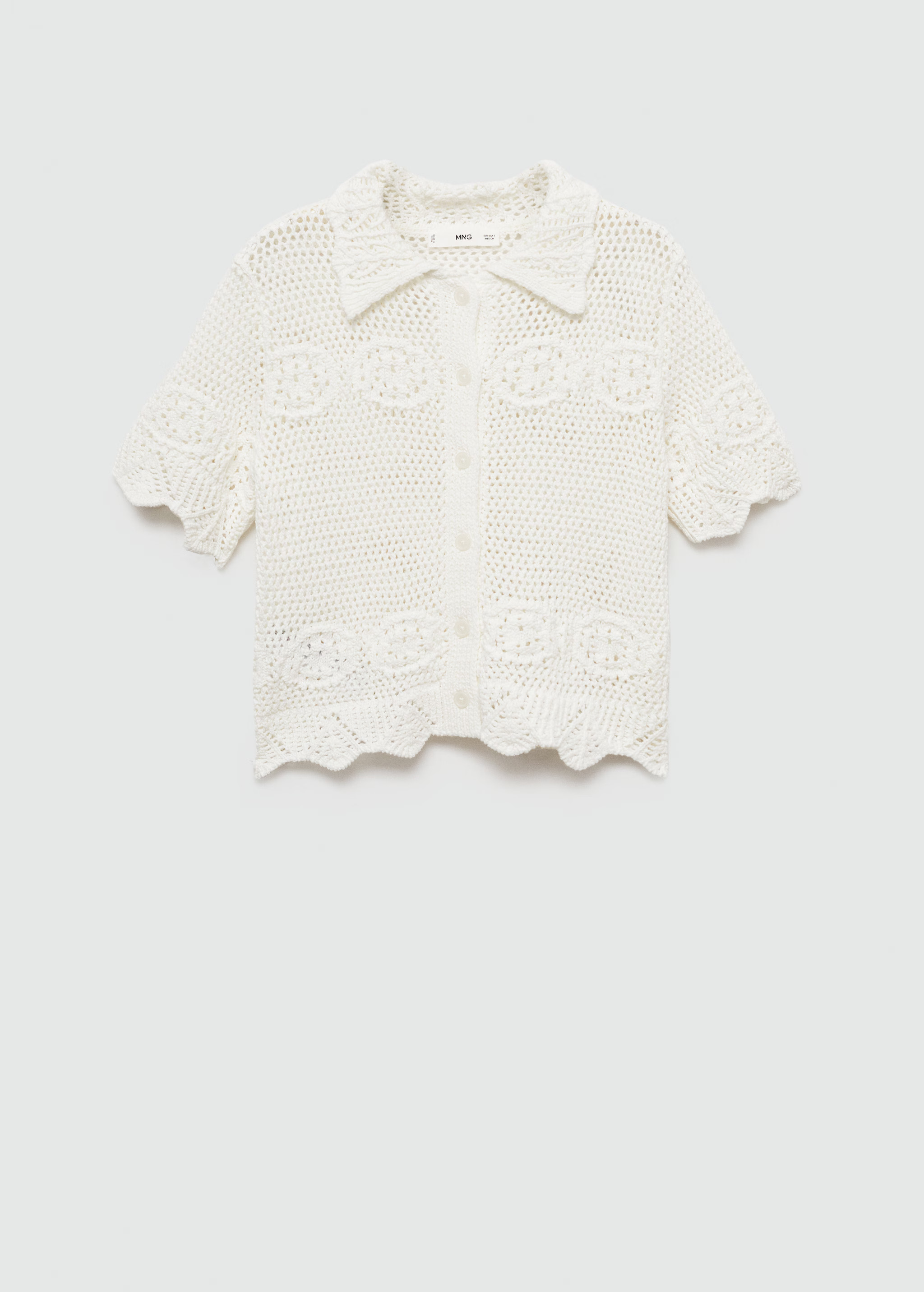 Embroidered detail shirt | MANGO (US)