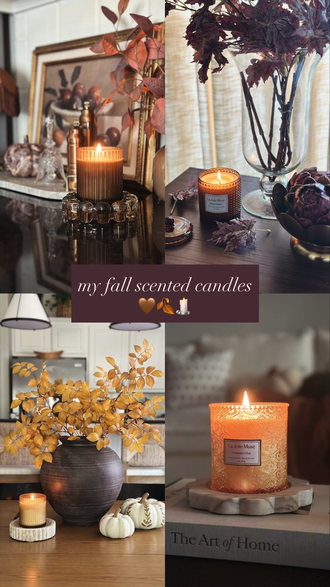 My homes fall scented candles! 🍂🕯️✨🤎

#LTKHome #LTKSeasonal #LTKSaleAlert