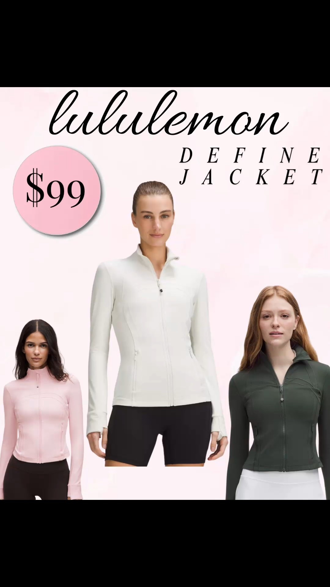 Keep your eyes peeled because the lululemon define jacket you’ve been eyeing might just go on sale! 

I bought this one and the blissful pink one for $99 💙🩷 
It seems like they add new colors weekly. 


#LTKGiftGuide #LTKfitnessgoals #LTKHoliday
