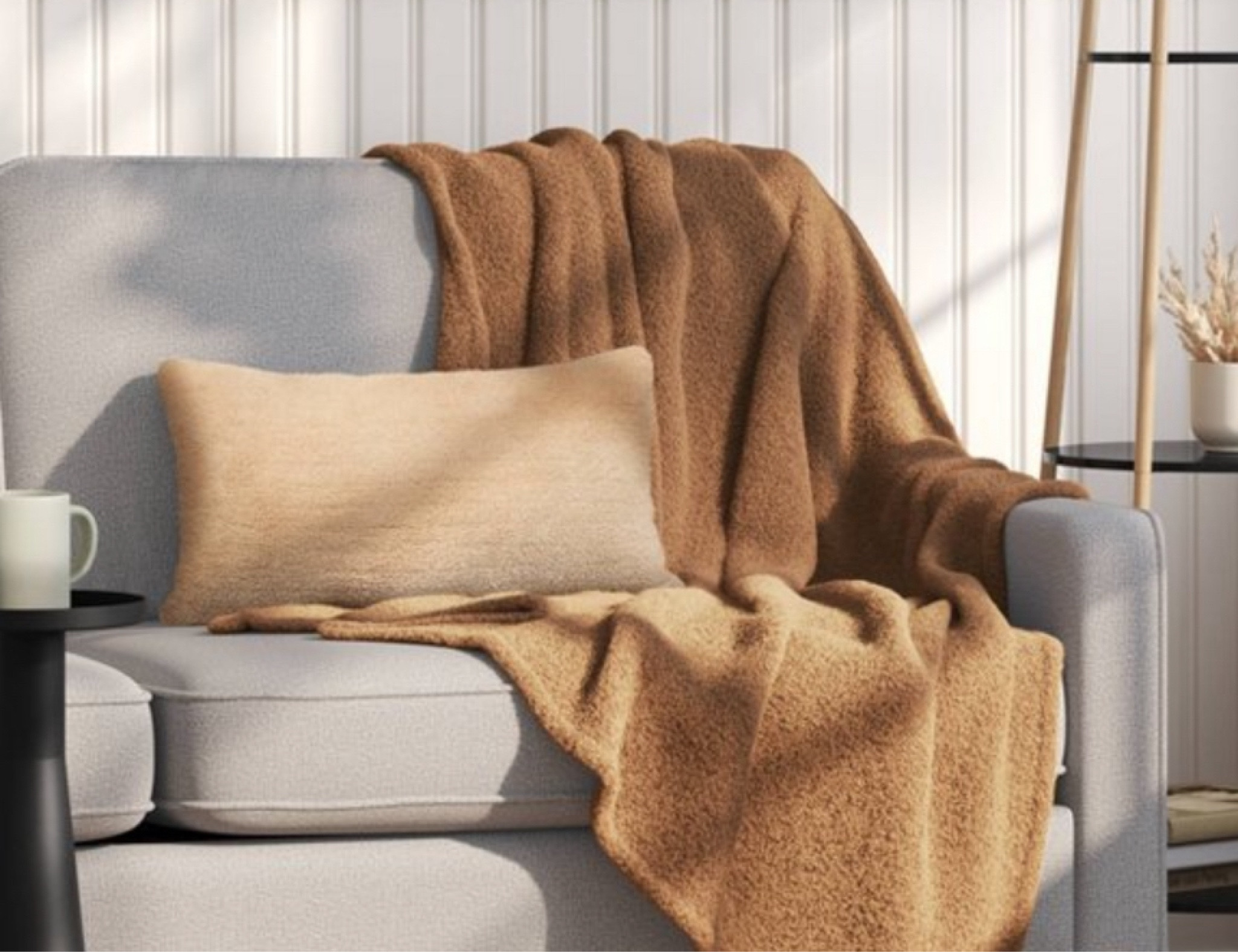 Layering the the texture is KEY. Pro tip: Add a throw that stays within your color palette but adds some dimension 🔥

#LTKStyleTip #LTKHome #LTKSeasonal