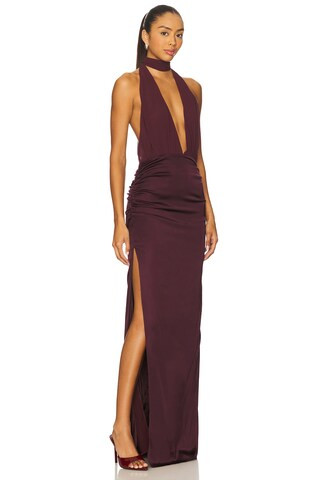 NBD The Roja Gown in Dark Plum from Revolve.com | Revolve Clothing (Global)