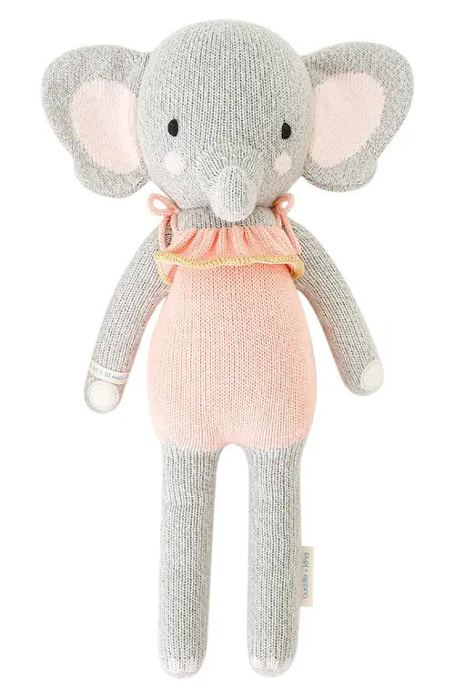 cuddle+kind cuddle + kind Mini Eloise the Elephant Stuffed Animal in Pink at Nordstrom | Nordstrom