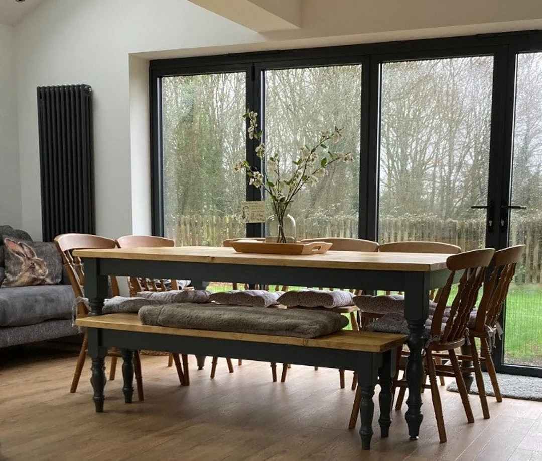 6ft Farmhouse Dining Table, Rustic Dining Table, Reclaimed Dining Table, Handmade Dining Table, F... | Etsy (UK)