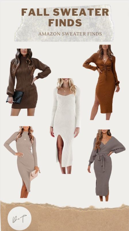 Fall sweaters, sweater dress, fall fashion, fall 2022, Amazon finds, sweater, neutral, mom dress, holiday dress 

#LTKSeasonal #LTKunder50 #LTKstyletip