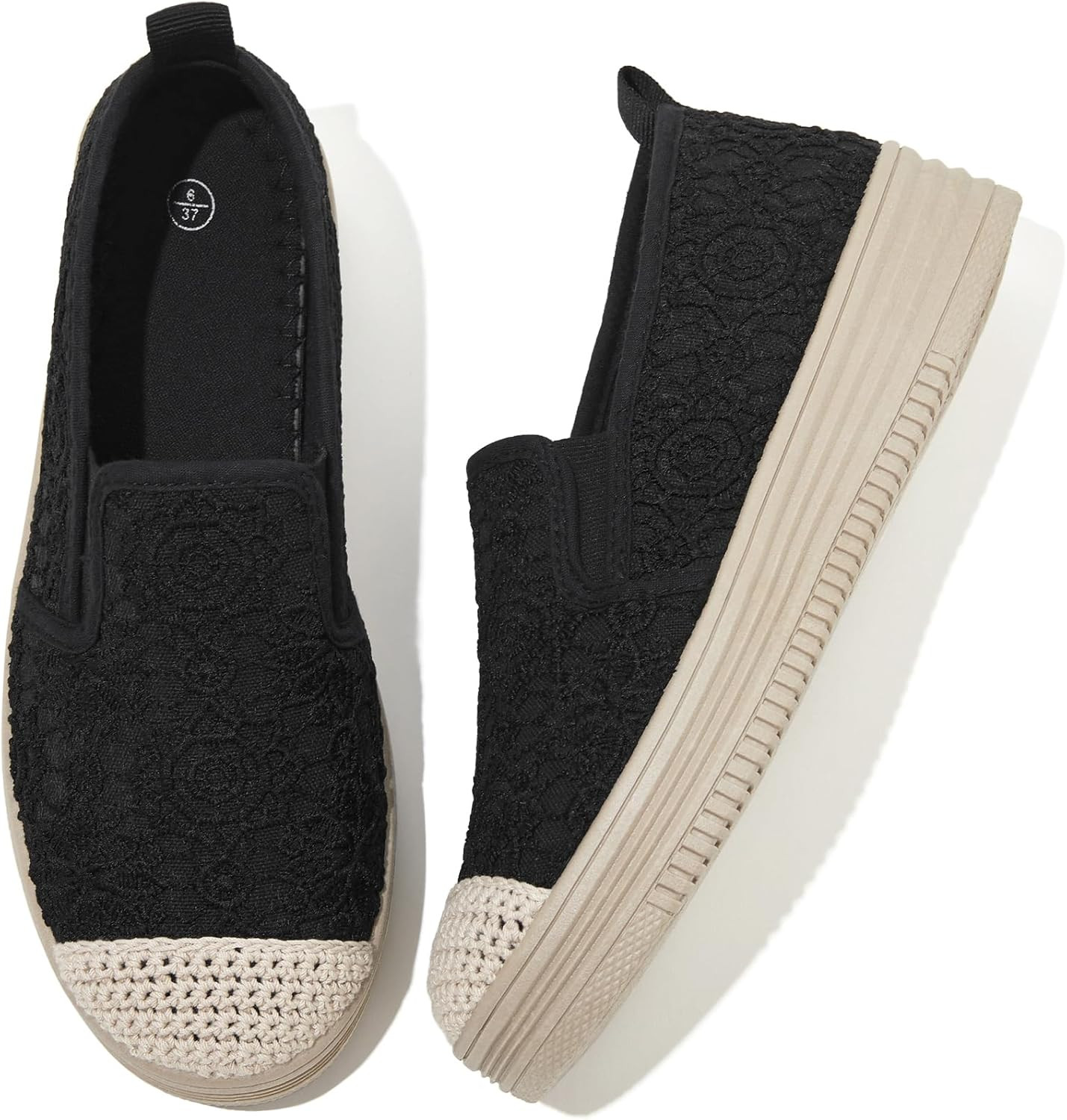 Shupua Womens Flats Slip on Sneakers Dressy Espadrilles Loafers Shoes | Amazon (US)