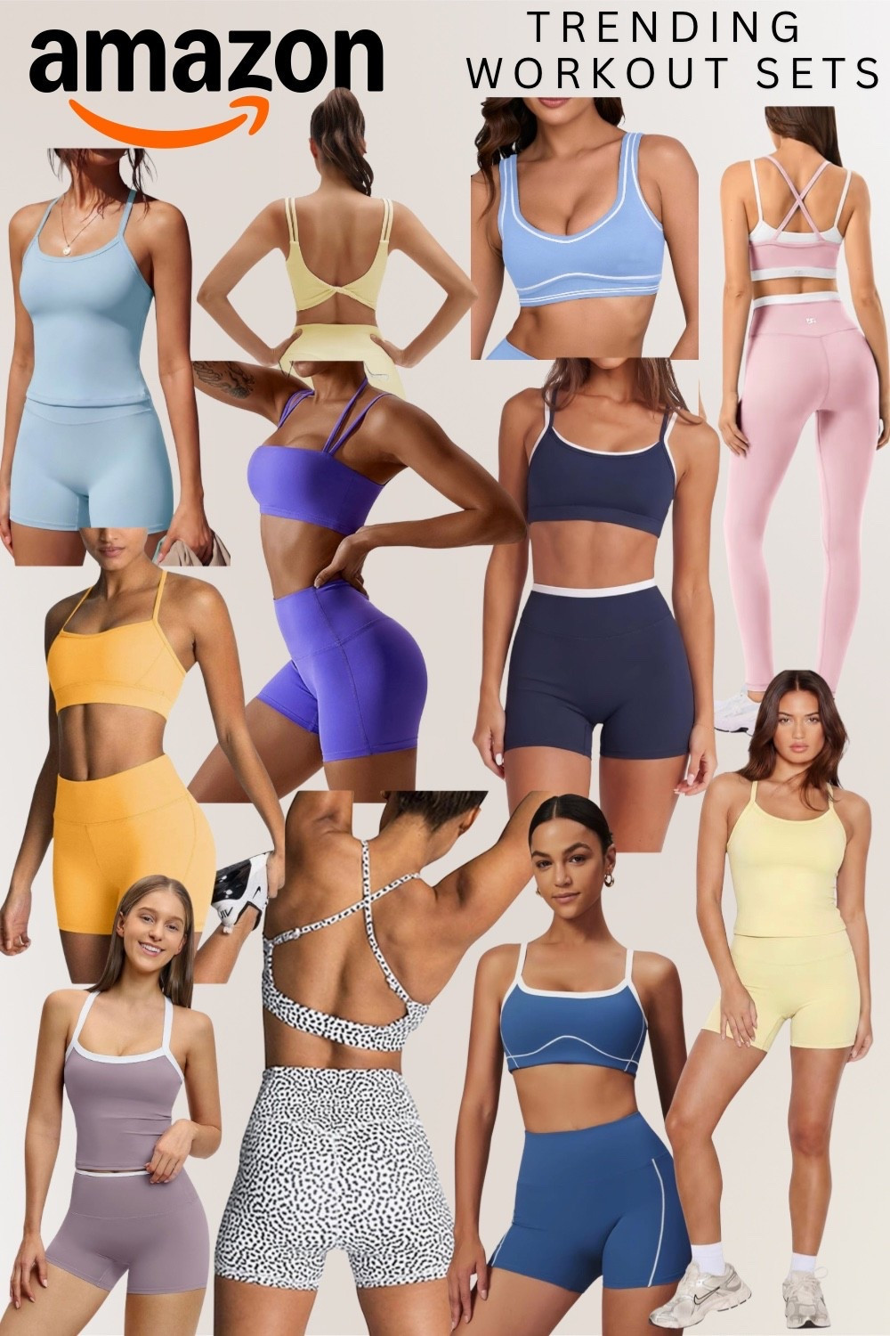 Amazon workout sets are trending and honestly the quality has never been better!! 💪✨

Blue, yellow, purple, orange, navy, pink, mauve, dalmatian print — every color, every vibe, all the matching sets you need to look incredible at the gym or just running errands. These are the Lululemon dupes your wallet has been waiting for! 🙌🏻💙

All sets linked in my LTK — save this and tap below to shop 👇🏻🔗🛒





#LTKFinds #LTKfitness #LTKStyleTip #LTKunder50 #AmazonFashion #AmazonFinds #WorkoutSet #MatchingSet #GymOutfit #AthleisureStyle #SportsBra #BikeShorts #WorkoutStyle #FitnessFashion #LululemonDupe

#LTKSaleAlert #LTKfitnessgoals #LTKActive