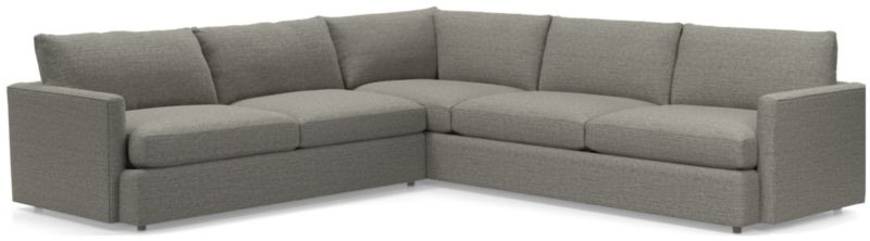 Lounge 2-Piece L-Shaped Sectional with Right-Arm Corner Sofa | Crate & Barrel | Crate & Barrel