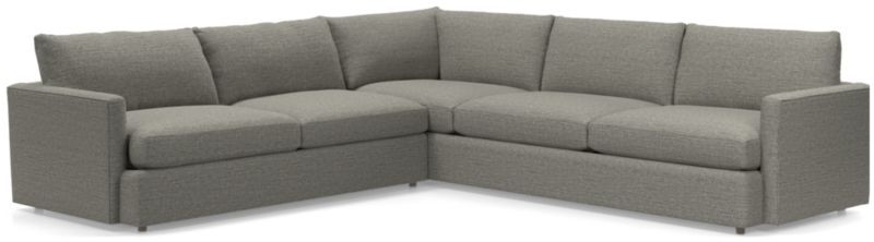 Lounge 2-Piece L-Shaped Sectional Sofa with Right-Arm Corner Sofa | Crate & Barrel | Crate & Barrel