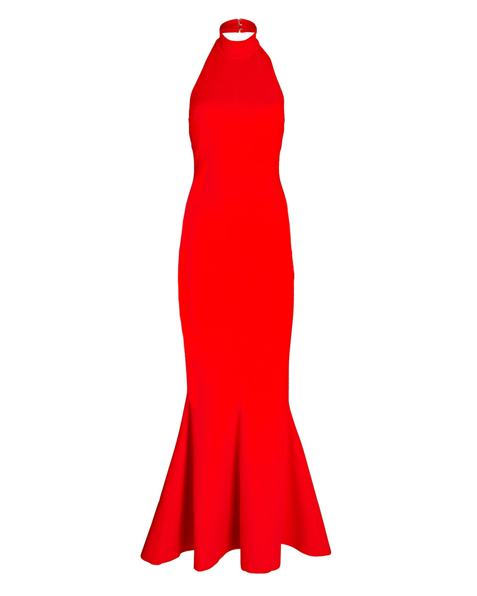 Lula Ruffled Crepe Midi Dress | INTERMIX