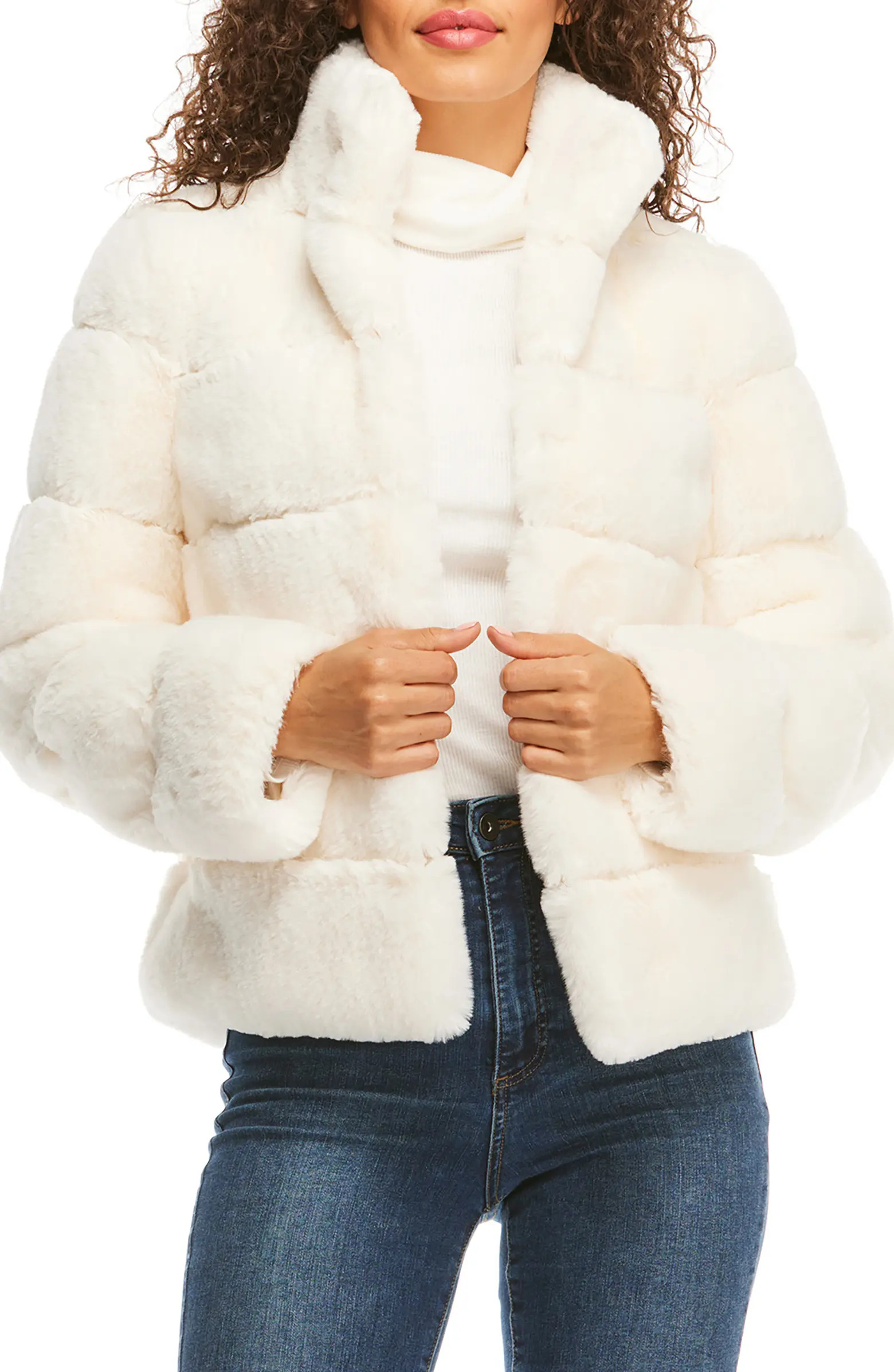 DONNA SALYERS FABULOUS FURS Posh Quilted Faux Fur Jacket | Nordstrom | Nordstrom