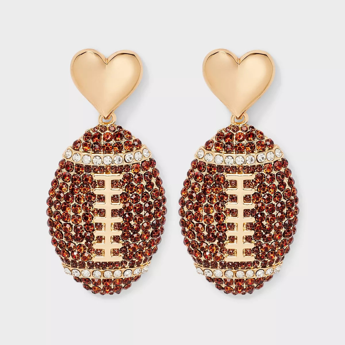 SUGARFIX by BaubleBar Perfect Catch Statement Earrings - Gold/Brown | Target