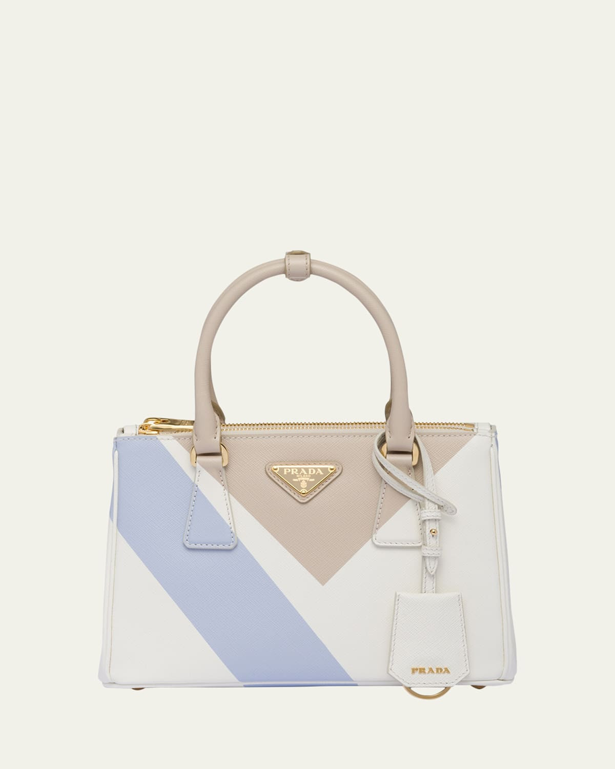Galleria Small Geometric-Print Top-Handle Bag | Bergdorf Goodman