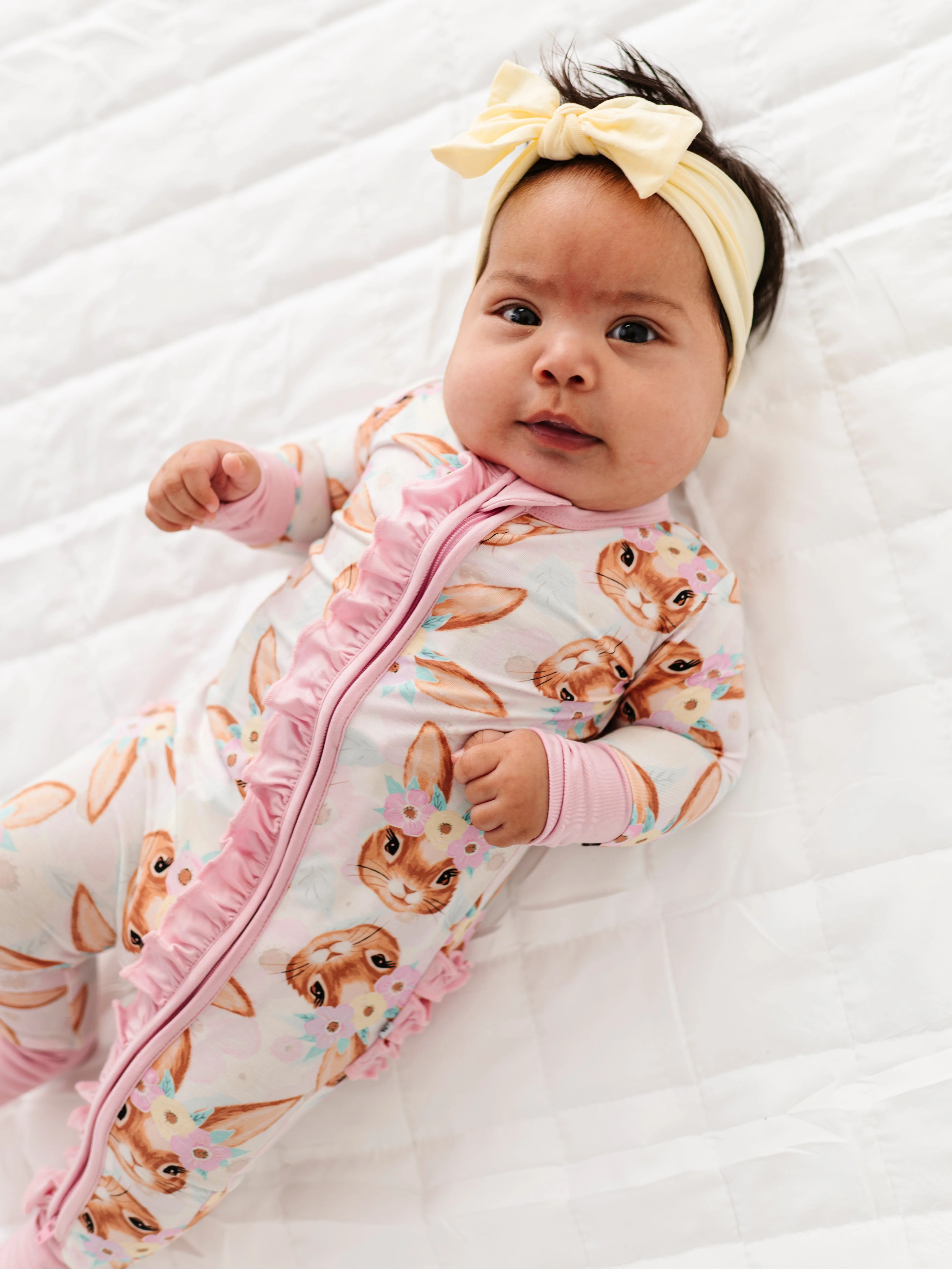 Blossom Bunny Ruffle Convertible Romper | Birdie Bean