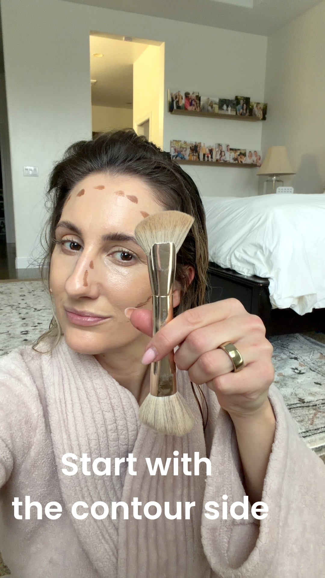 This dual ended contour brush is ideal for blending contour and blush. It takes up less space in your makeup bag & provides stay all day makeup wear. 

#LTKgrwm #LTKBeauty