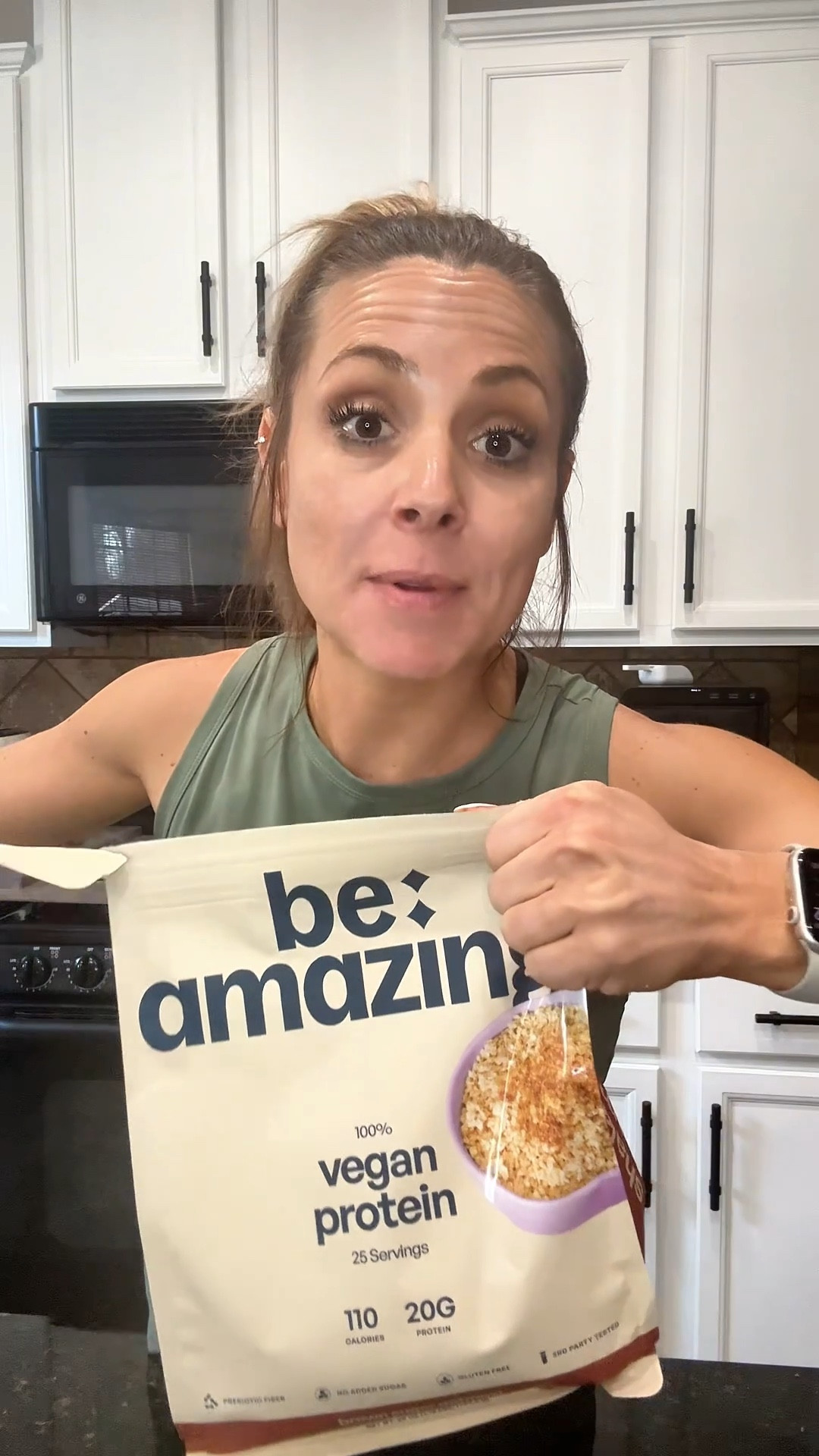 So I finally gave in and tried the Be Amazing Vegan Protein Powder (Brown Sugar Oatmeal) because it kept popping up—and apparently this flavor sells out all the time.

And I was NOT expecting this… but it actually tastes good.

✔️ Plant-based protein
✔️ Dairy-free & gluten-free
✔️ 20g protein per serving
✔️ Added nutrients (vitamin D, iron, calcium, potassium)
✔️ Prebiotic fiber for digestion

#dairyfreelife
#veganprotein
#healthylivingover40
#proteinpowderreview
#guthealthjourney