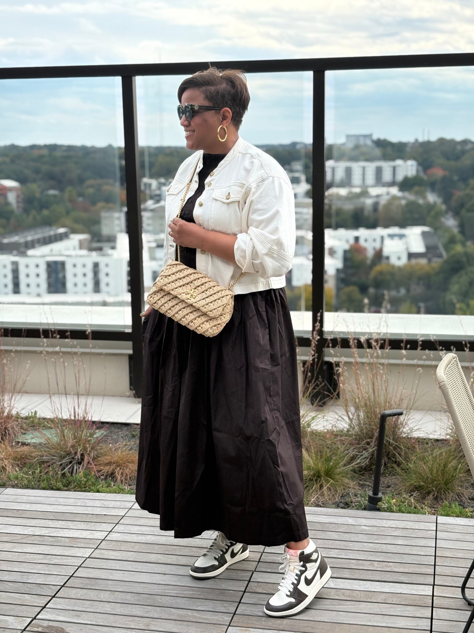 OOTD!  Sneakers + dresses = my favorite outfit combo! This dress is SOOO fab!  The smocking detail is SOOO good. And, the styling options are endless! 👗👗👗

#LTKStyleTip #LTKOver40 #LTKShoeCrush