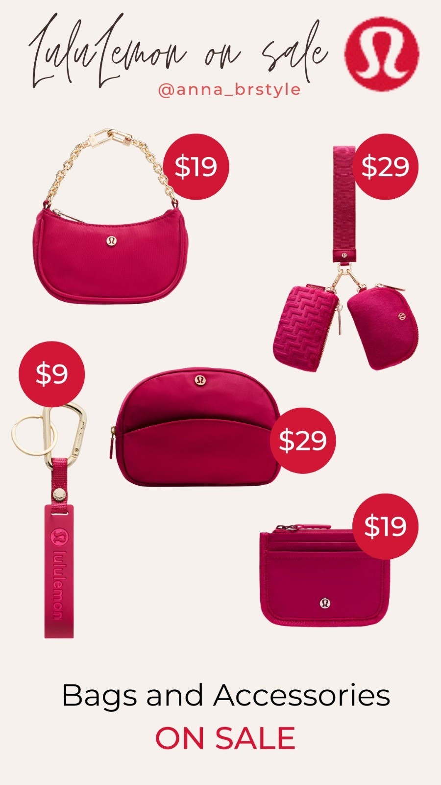 LULULEMON SALE, 
pink bag on sale, pink belt bag, pink shoulder bag, annabrstyle.

#LTKSaleAlert #LTKFindsUnder100