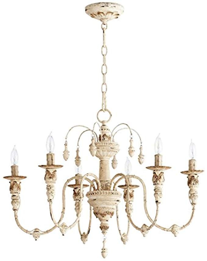 Quorum 6316-6-70 Salento 25" 6-Light Chandelier in Persian White | Amazon (US)