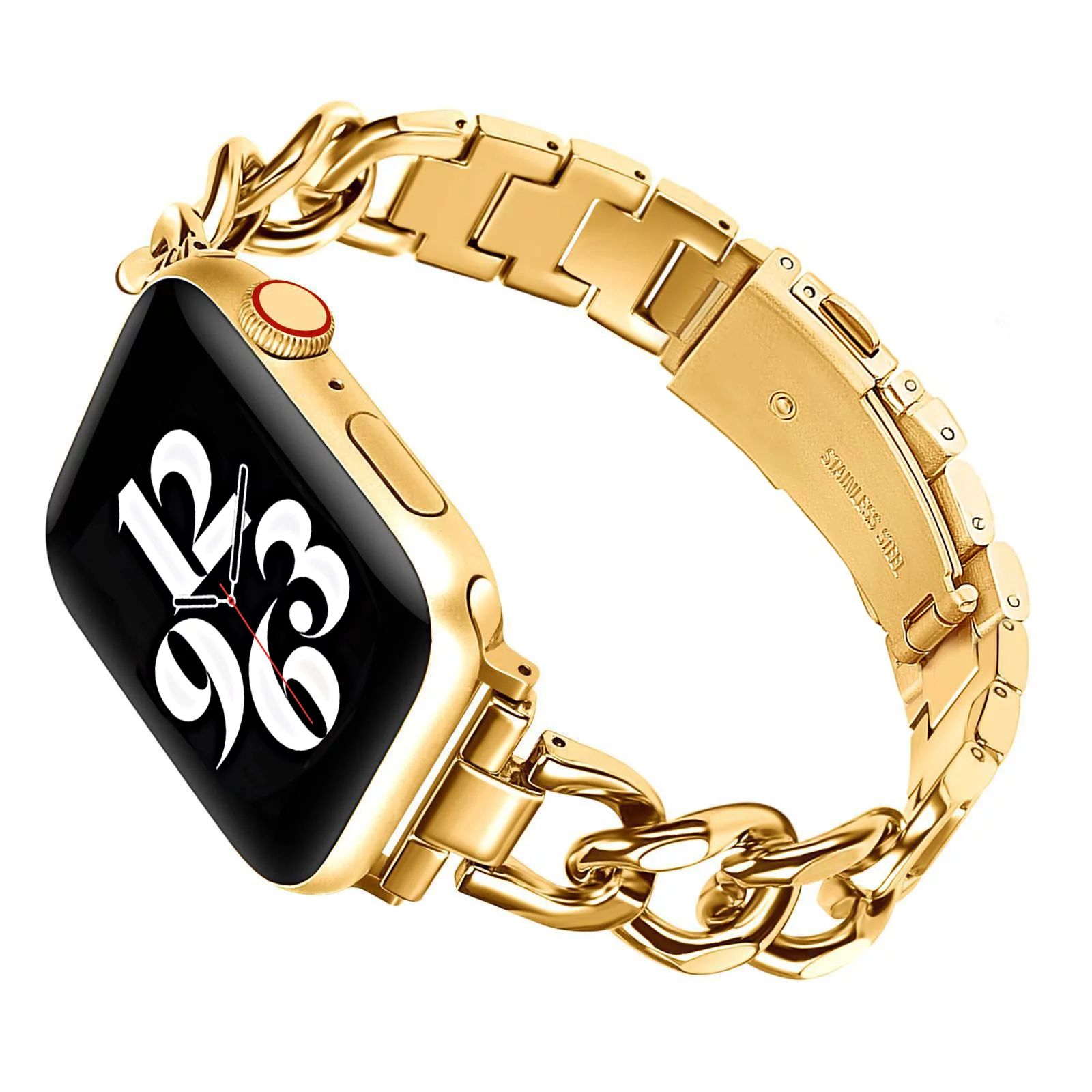 38/40/41mm Cool Men Women Chain Metal Smartwatch Bands Compatible for Apple Watch Bands Series 8/... | Walmart (US)