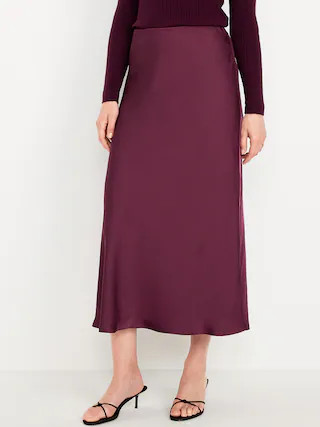 Satin Maxi Skirt | Old Navy (CA)