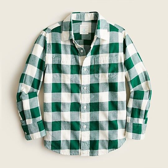 Boys' lightweight flannel shirt in plaid | J.Crew US