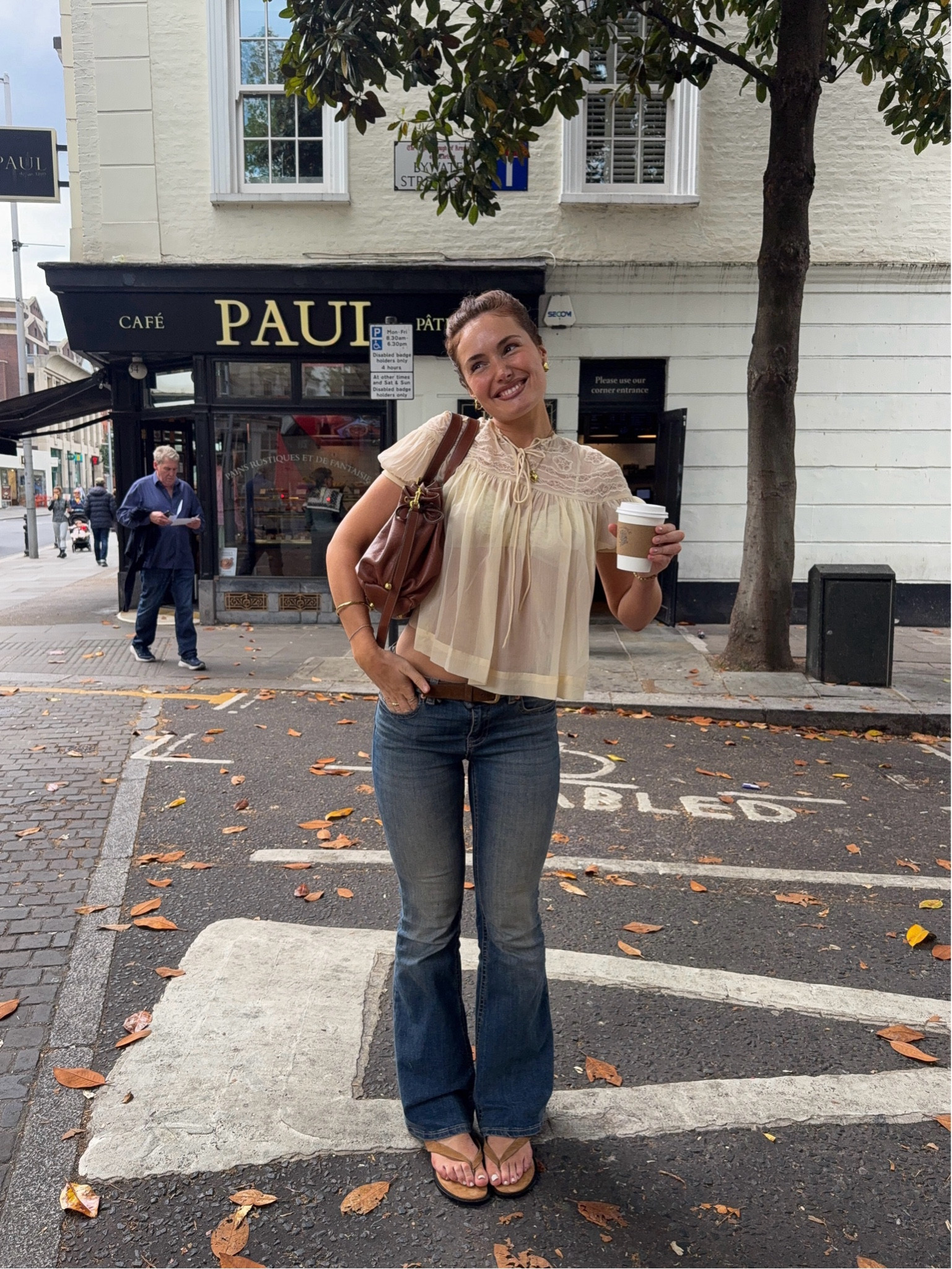 Spring outfit, casual outfit, spring blouse, spring top, flares low rise jeans, skinny flares, Stradivarius flared jeans, asos top, asos spring, asos new in, Gerard darel bag, Gerard darel charm 

#LTKspring #LTKuk