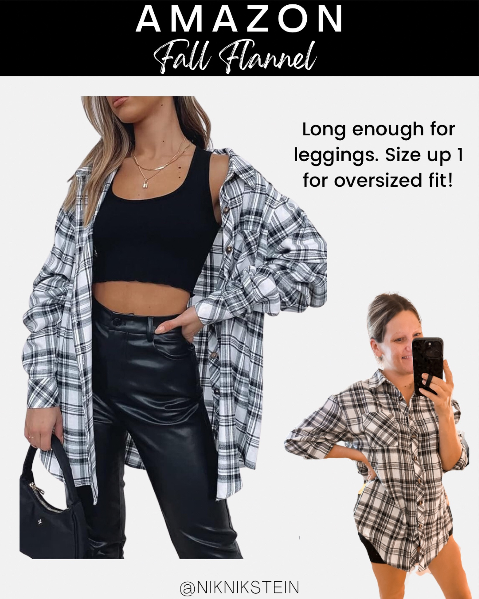 Amazon fall flannel. Flannel for leggings. Oversized flannel  

#LTKfindsunder50 #LTKfindsunder100 #LTKstyletip