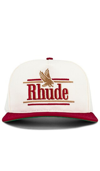 Rossa Structured Hat in Ivory & Red | Revolve Clothing (Global)