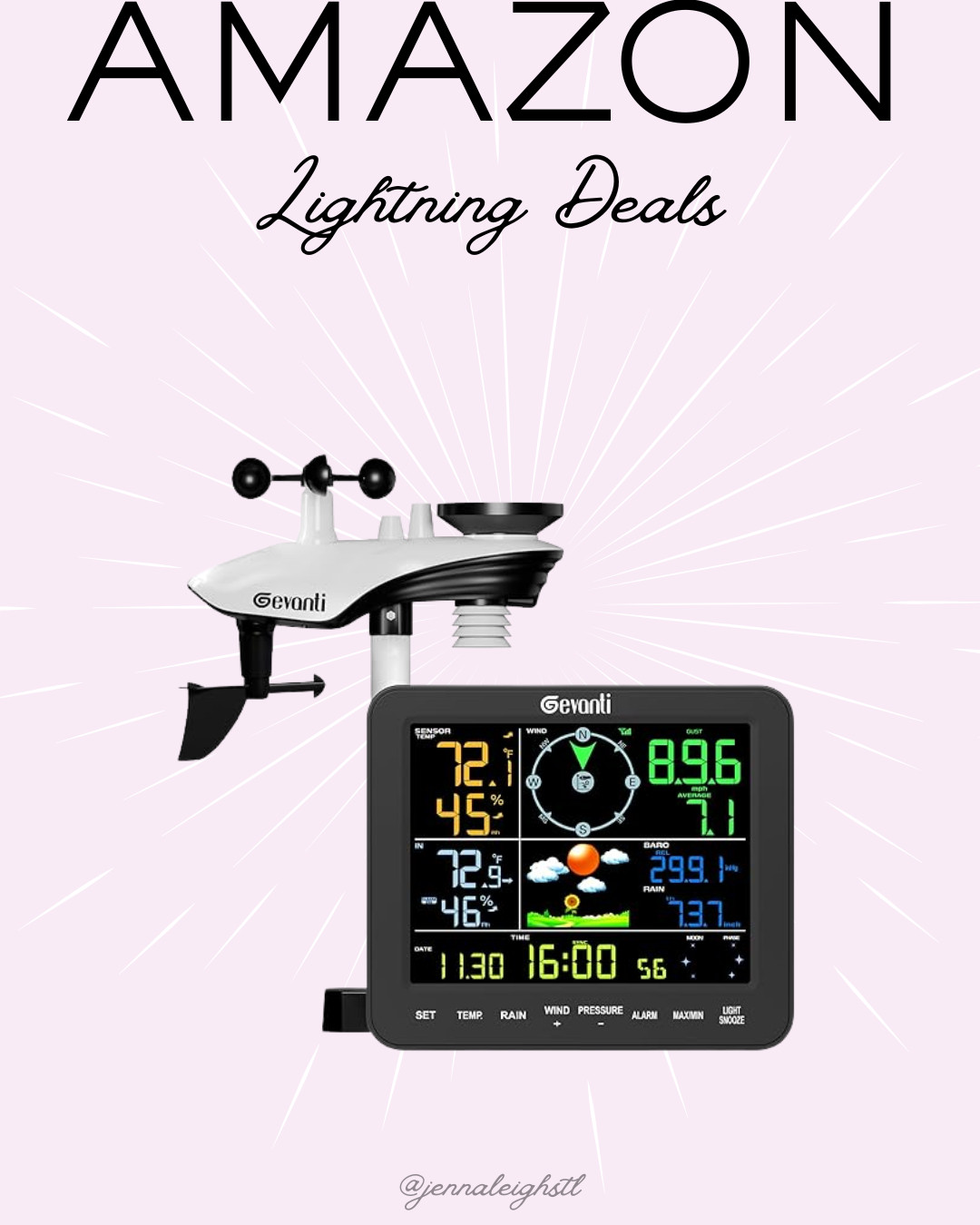 Amazon Home Weather Station is on a Lightning Deal right now. Such a great gift for the hard to buy for person. 

 #LTKGiftGuide #LTKHome #LTKSaleAlert
